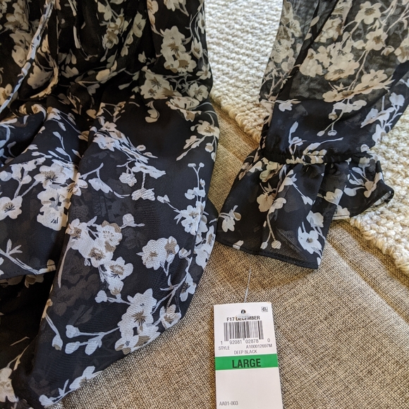 INC International Concepts Floral Wrap Dress - Picture 3 of 5